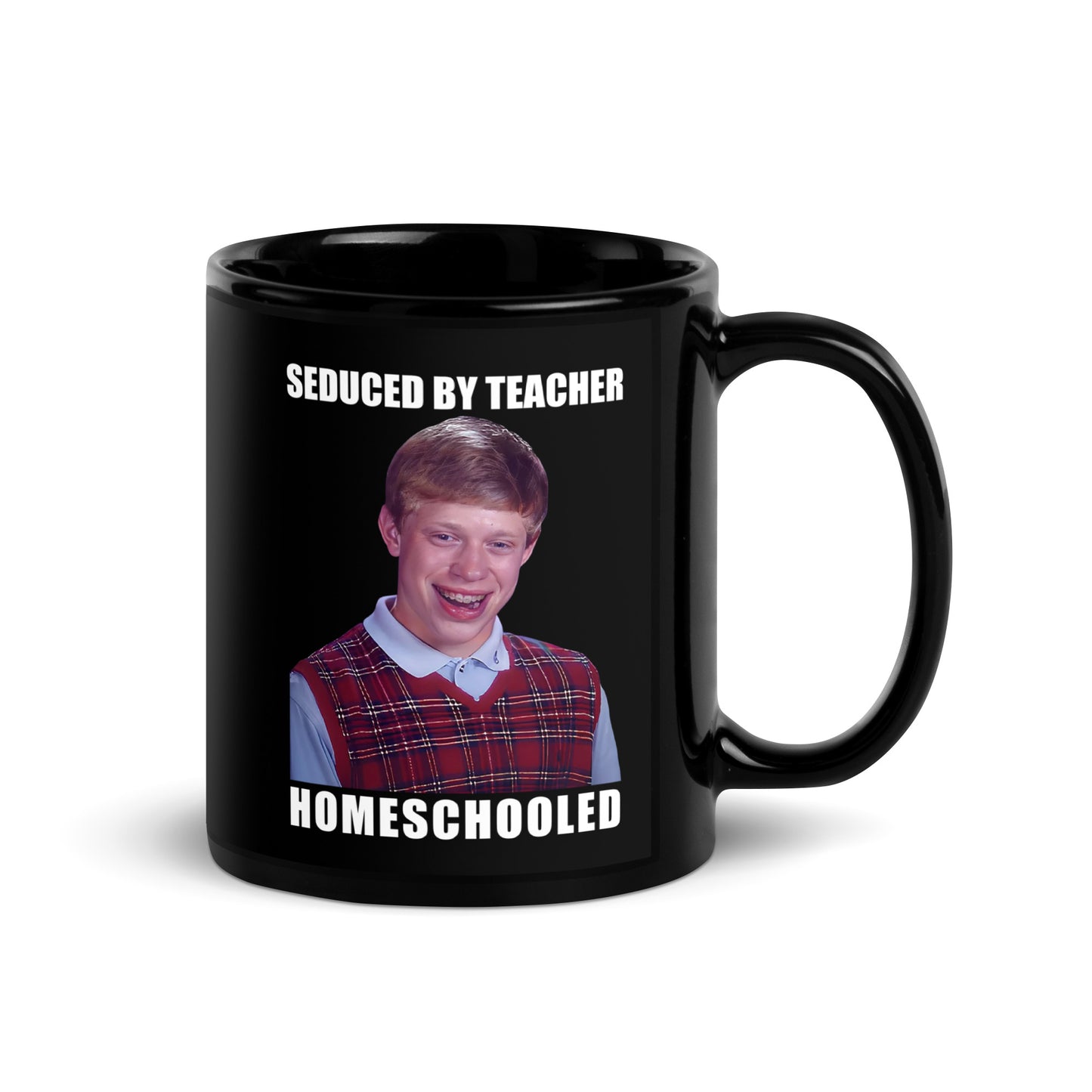 Seduced By Teacher Homeschooled Black Glossy Mug